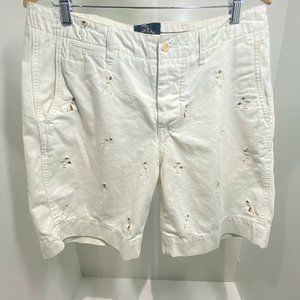 White Ralph Lauren Polo Sports Guys Shorts